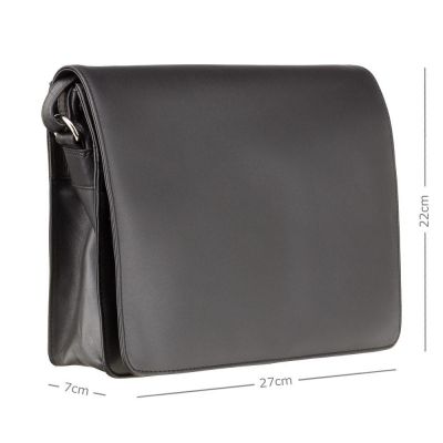 Visconti Leather Tess (M) Organizer Bag Medium Black #2
