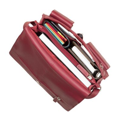 Visconti Leather Tess (M) Organizer Bag Medium Red #6