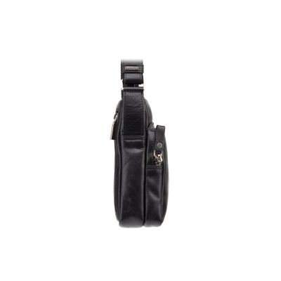 Visconti Leather Riley Small Ziptop Bag Black #3