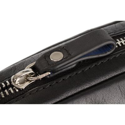 Visconti Leather Riley Small Ziptop Bag Black #6
