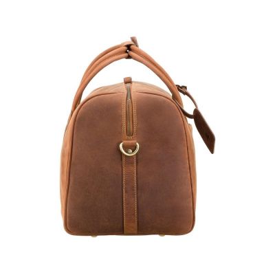 Visconti Leather Explorer Weekend Bag / Holdall Havana Tan #3