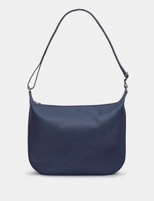 Yoshi Leather Dolton Leather Hobo Bag in Navy