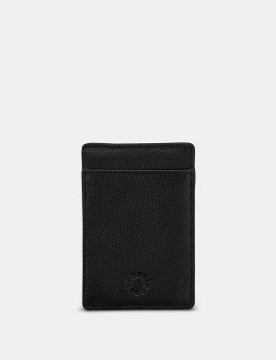 Yoshi Leather Compact Card Holder Black