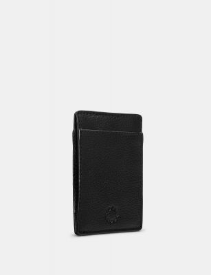 Yoshi Leather Compact Card Holder Black #3