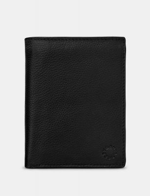 Yoshi Extra Capacity Traditional Leather Wallet Black #1