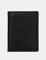 Yoshi Extra Capacity Traditional Leather Wallet Black