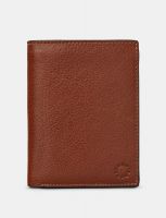 Yoshi Extra Capacity Traditional Leather Wallet Brown