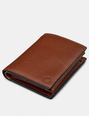 Yoshi Extra Capacity Traditional Leather Wallet Brown #5