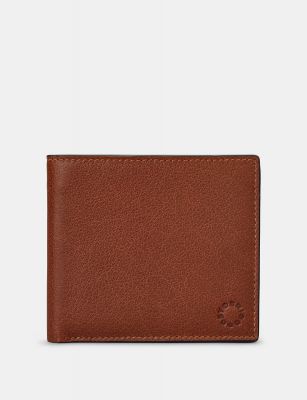 Yoshi Two Fold East West Leather Wallet Brown