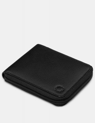 Yoshi Zip Around Leather Wallet Black #3