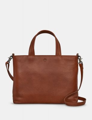 Yoshi Hampton Leather Multiway Grab Bag Brown #1
