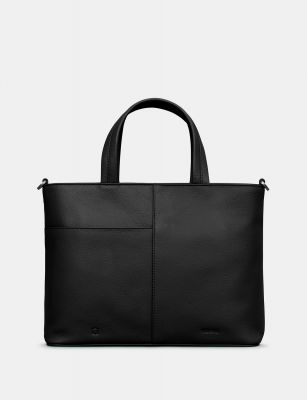 Yoshi Bark To Bark Leather Multiway Grab Bag Black #2