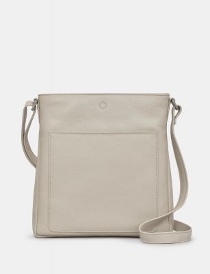 Yoshi Bryant Leather Cross Body Bag Grey