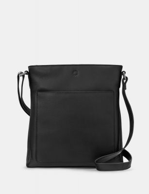 Yoshi Bryant Leather Cross Body Bag Black