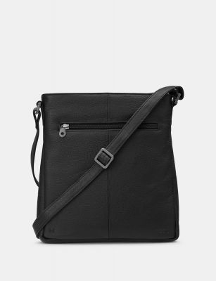 Yoshi Bryant Leather Cross Body Bag Black #4