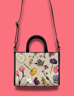Yoshi Herbarium Leather Multiway Grab Bag Multicolour #5