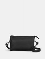 Yoshi Logan Leather Mulitway Cross Body Bag Black