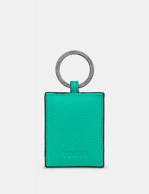 Yoshi Narwhal Leather Keyring Green #2