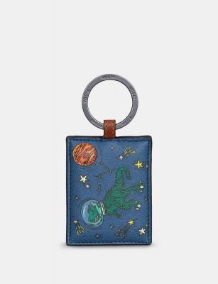 Yoshi Lost In Space Leather Keyring Blue #1