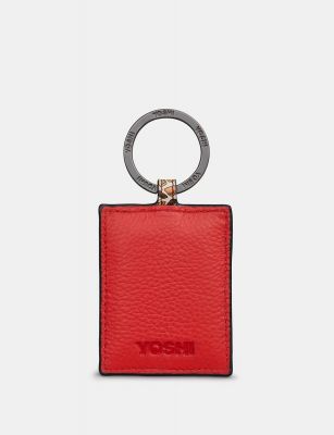 Yoshi Mother's Pride Giraffe Leather Keyring Red #2