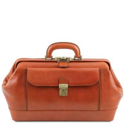 Tuscany Leather Bernini Honey Leather Doctor Bag