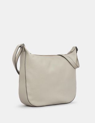 Yoshi Leather Dolton Leather Hobo Bag in Warm Grey #2