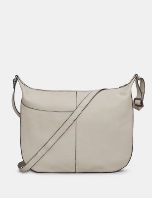 Yoshi Leather Dolton Leather Hobo Bag in Warm Grey #3