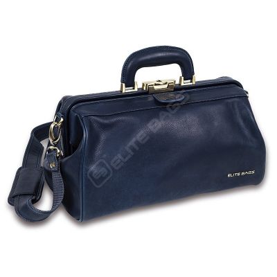 Elite Bags Compact Black Leather Medical Briefcase
