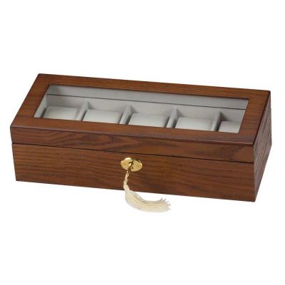 Mele & Co Jackson Watch Box Dark Beech