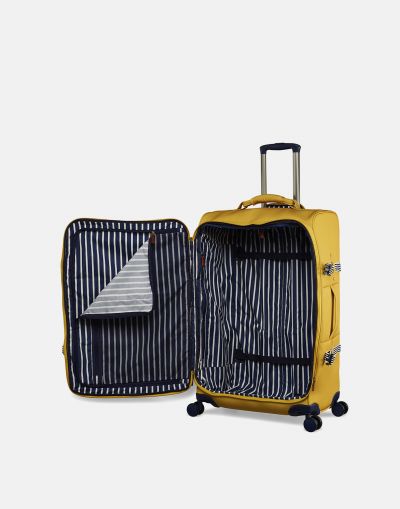Joules Coast Travel Large Trolley Case in Gold #4