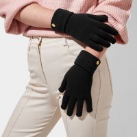 Katie Loxton Knitted Gloves in Black