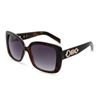 Karen Millen Oversized Square Fashion Sunglass in Classic Tortoiseshell With Grey Graduated Lenses