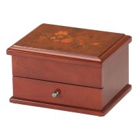 Mele & Co Lindsay Floral Mahogany Jewel Case