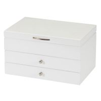 Mele & Co Jayne White Collection Jewellery Case