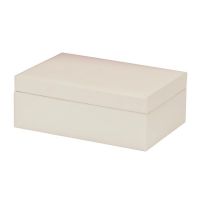 Mele & Co Fearne Ivory Bonded Leather Jewellery Case