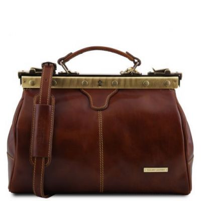 Tuscany Leather Michelangelo Honey Doctor Gladstone Leather Bag #2