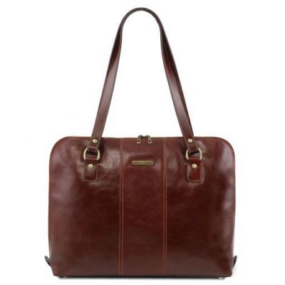 Tuscany Leather Ravenna Exclusive Lady Business Bag Brown #9