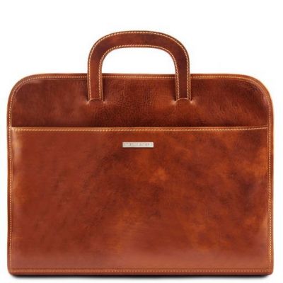 Tuscany Leather Sorrento Dark Brown Document Leather briefcase #4