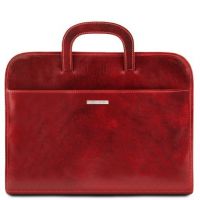 Tuscany Leather Sorrento Red Document Leather briefcase