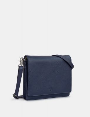 Yoshi Leather Stanton Cross Body in Navy #2