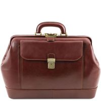 Tuscany Leather Leonardo Brown Exclusive Leather Doctor Bag