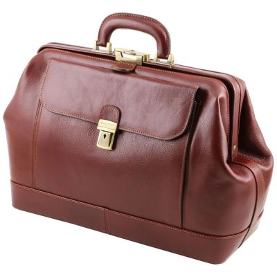 Tuscany Leather Leonardo Dark Brown Exclusive Leather Doctor Bag #10