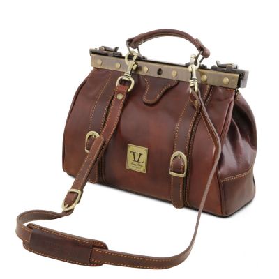Tuscany Leather Monalisa Brown Doctor Gladstone Leather Bag #7
