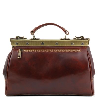Tuscany Leather Monalisa Brown Doctor Gladstone Leather Bag #8