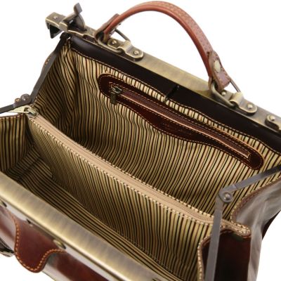 Tuscany Leather Monalisa Honey Doctor Gladstone Leather Bag #9