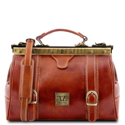 Tuscany Leather Monalisa Brown Doctor Gladstone Leather Bag #4