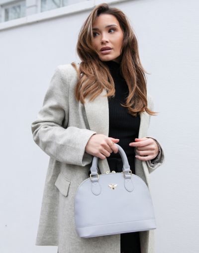 Alice Wheeler London Windsor Grab Handbag in Grey #2