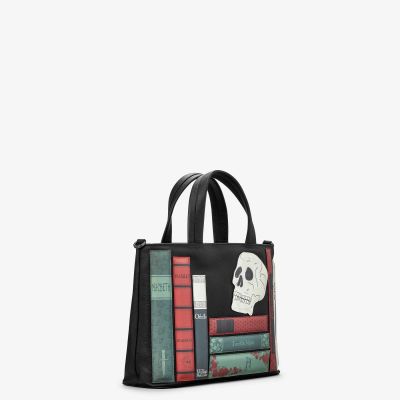 Yoshi Shakespeare Bookworm Black Leather Multiway Grab Bag #5