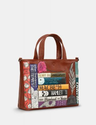 Yoshi Shakespeare Bookworm Brown Grab Handbag #2