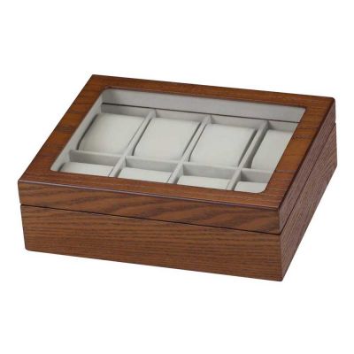 Mele & Co Logan Watch Box Dark Beech